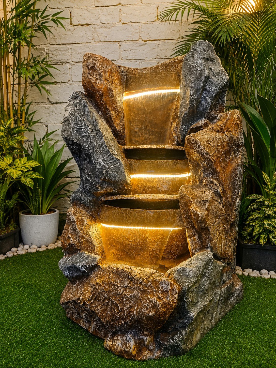 Abstract Flame Water Feature