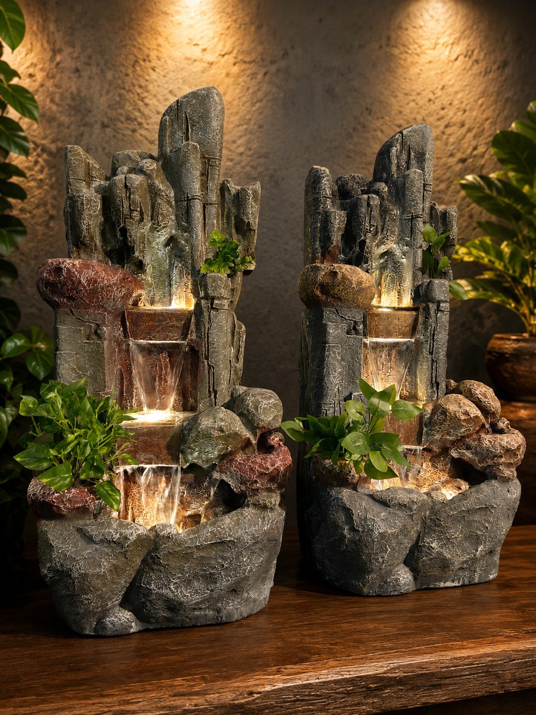 Twin Dolphin Water Feature
