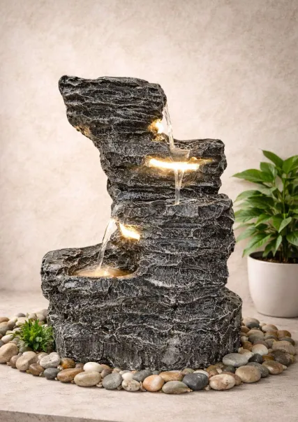 Sleek Modern Cylinder Fountain