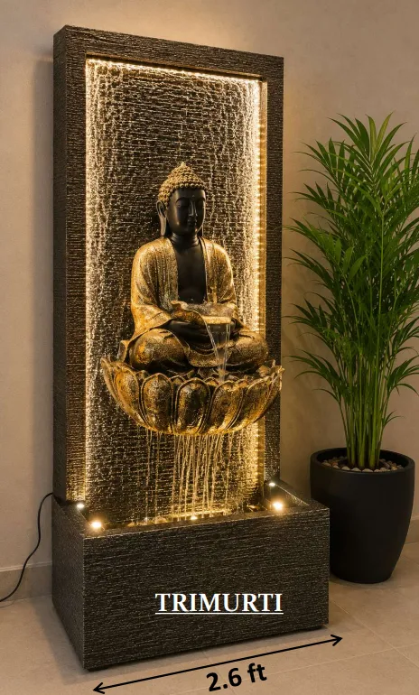 Marble Finish Pedestal Fountain